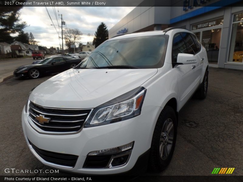 Summit White / Ebony 2017 Chevrolet Traverse LT AWD