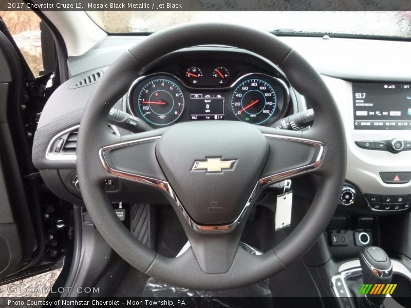 Mosaic Black Metallic / Jet Black 2017 Chevrolet Cruze LS