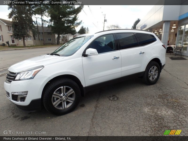 Summit White / Ebony 2017 Chevrolet Traverse LT AWD
