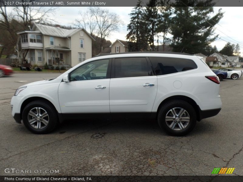 Summit White / Ebony 2017 Chevrolet Traverse LT AWD