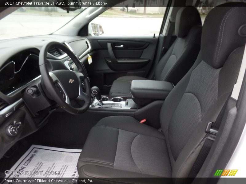 Summit White / Ebony 2017 Chevrolet Traverse LT AWD