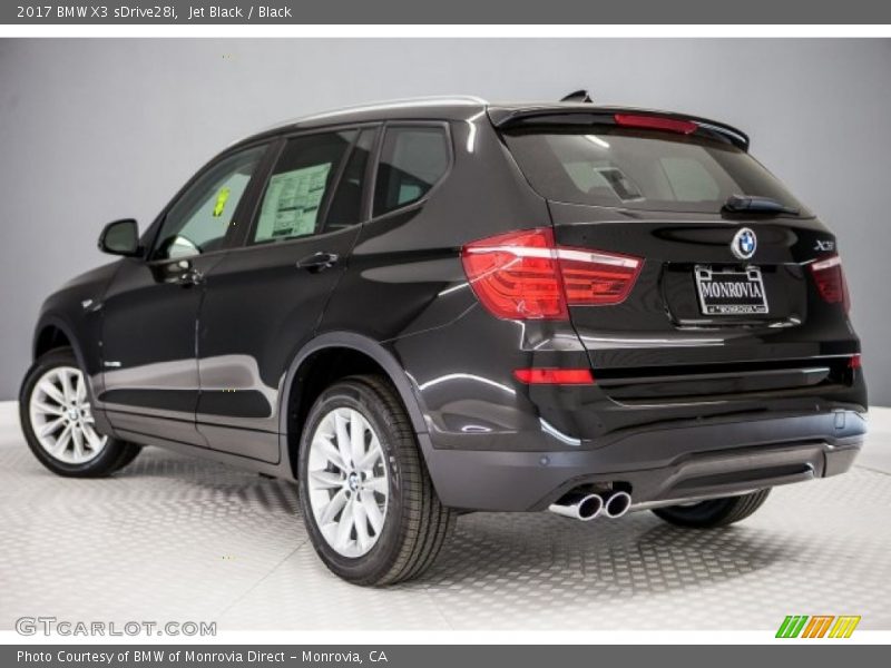 Jet Black / Black 2017 BMW X3 sDrive28i