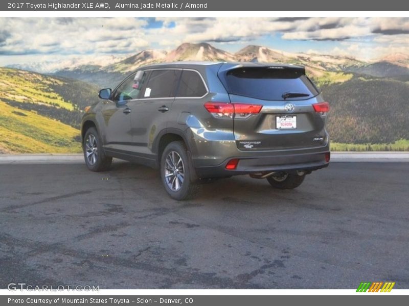 Alumina Jade Metallic / Almond 2017 Toyota Highlander XLE AWD