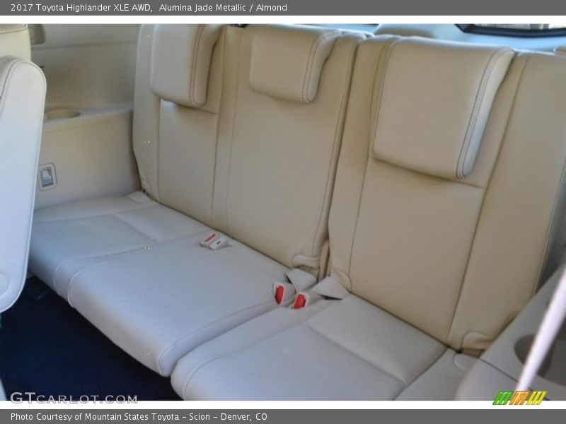 Rear Seat of 2017 Highlander XLE AWD