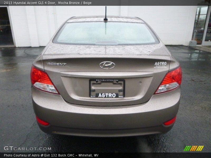 Mocha Bronze / Beige 2013 Hyundai Accent GLS 4 Door