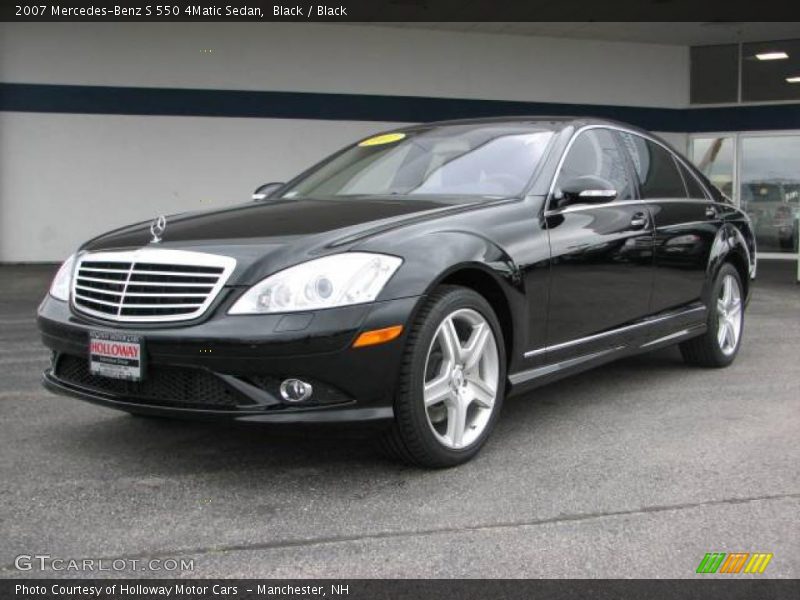 Black / Black 2007 Mercedes-Benz S 550 4Matic Sedan