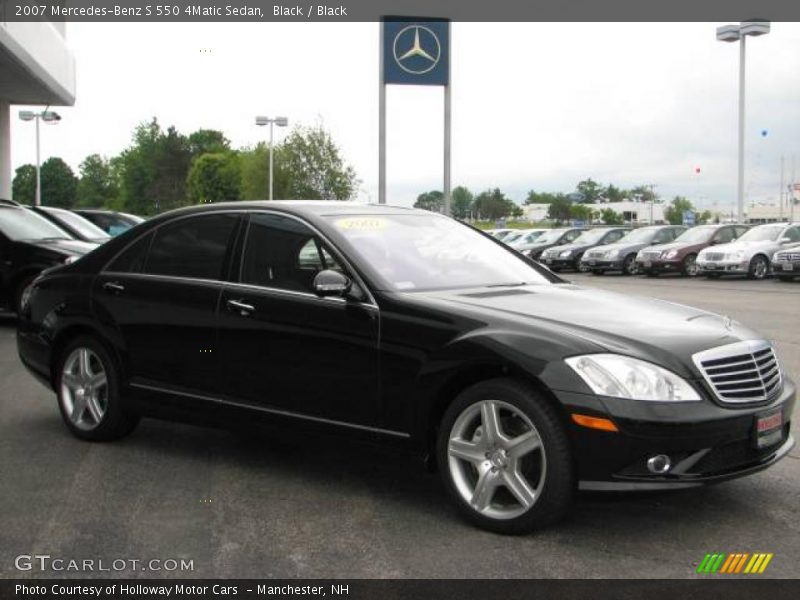Black / Black 2007 Mercedes-Benz S 550 4Matic Sedan