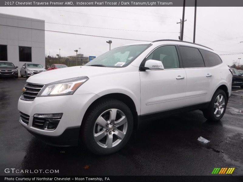 Iridescent Pearl Tricoat / Dark Titanium/Light Titanium 2017 Chevrolet Traverse Premier AWD
