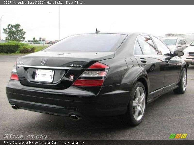 Black / Black 2007 Mercedes-Benz S 550 4Matic Sedan