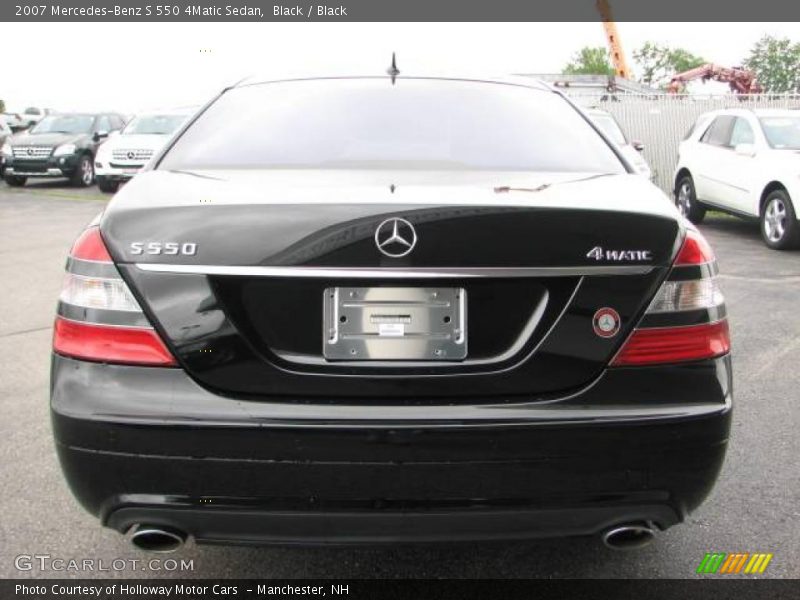 Black / Black 2007 Mercedes-Benz S 550 4Matic Sedan