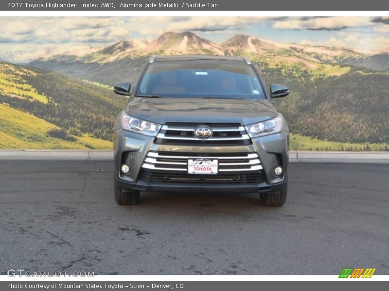 Alumina Jade Metallic / Saddle Tan 2017 Toyota Highlander Limited AWD