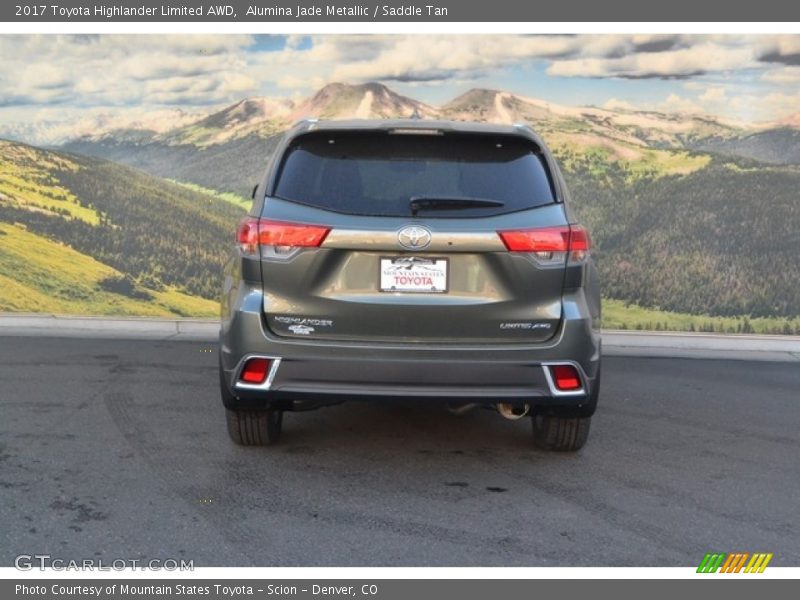 Alumina Jade Metallic / Saddle Tan 2017 Toyota Highlander Limited AWD