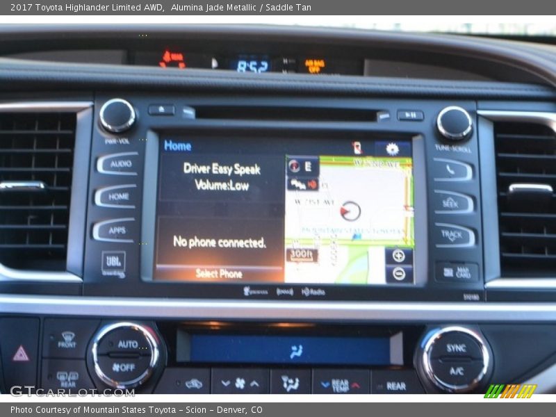 Alumina Jade Metallic / Saddle Tan 2017 Toyota Highlander Limited AWD