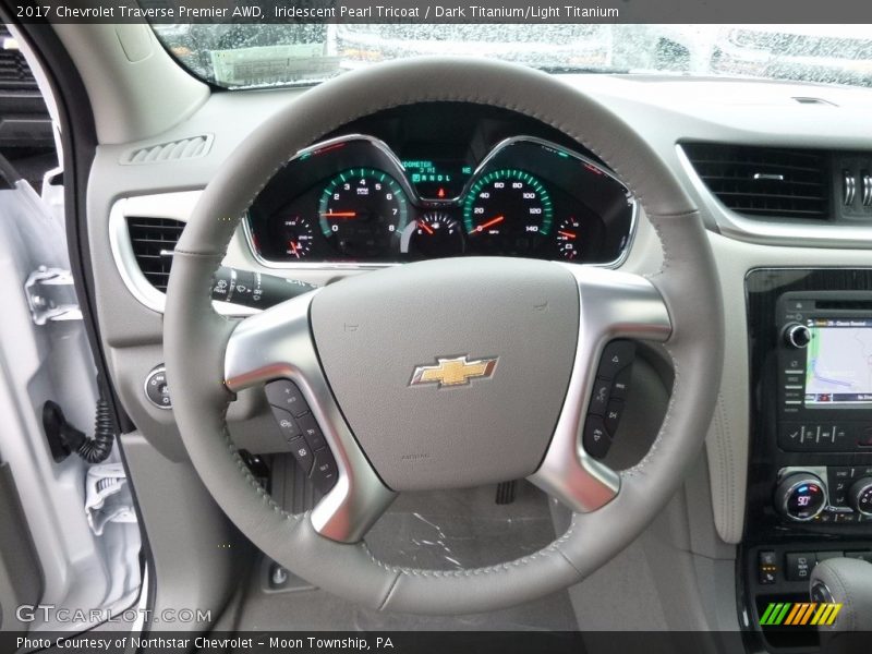 Iridescent Pearl Tricoat / Dark Titanium/Light Titanium 2017 Chevrolet Traverse Premier AWD