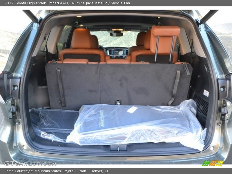 Alumina Jade Metallic / Saddle Tan 2017 Toyota Highlander Limited AWD