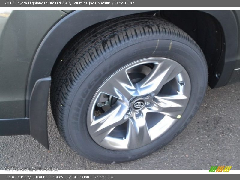 Alumina Jade Metallic / Saddle Tan 2017 Toyota Highlander Limited AWD