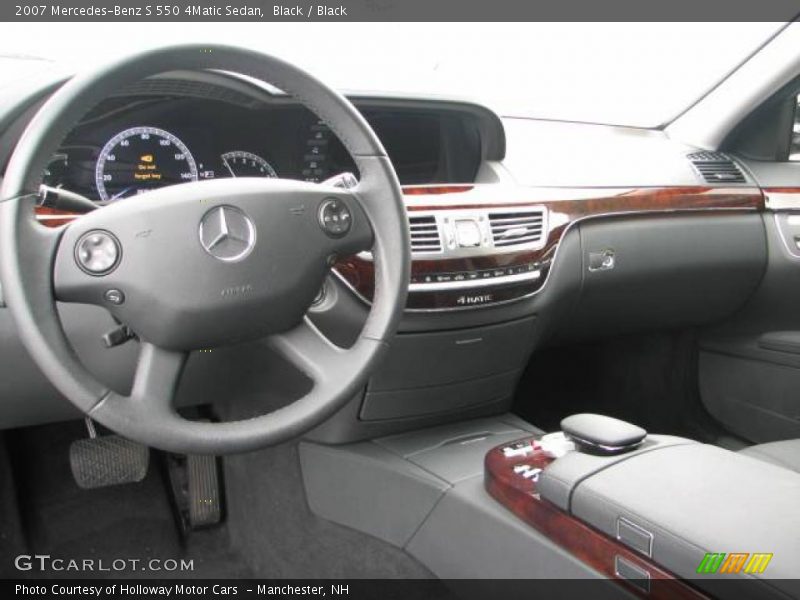 Black / Black 2007 Mercedes-Benz S 550 4Matic Sedan