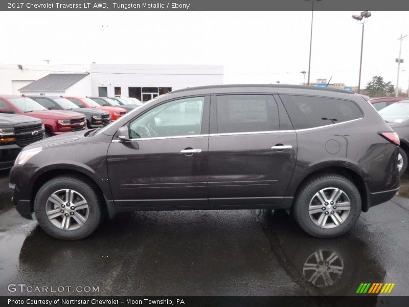 Tungsten Metallic / Ebony 2017 Chevrolet Traverse LT AWD