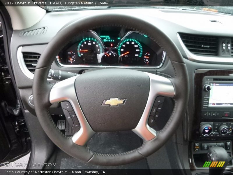 Tungsten Metallic / Ebony 2017 Chevrolet Traverse LT AWD