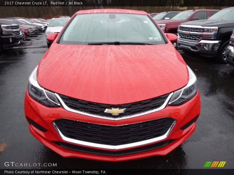 Red Hot / Jet Black 2017 Chevrolet Cruze LT