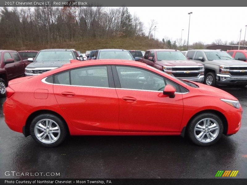 Red Hot / Jet Black 2017 Chevrolet Cruze LT