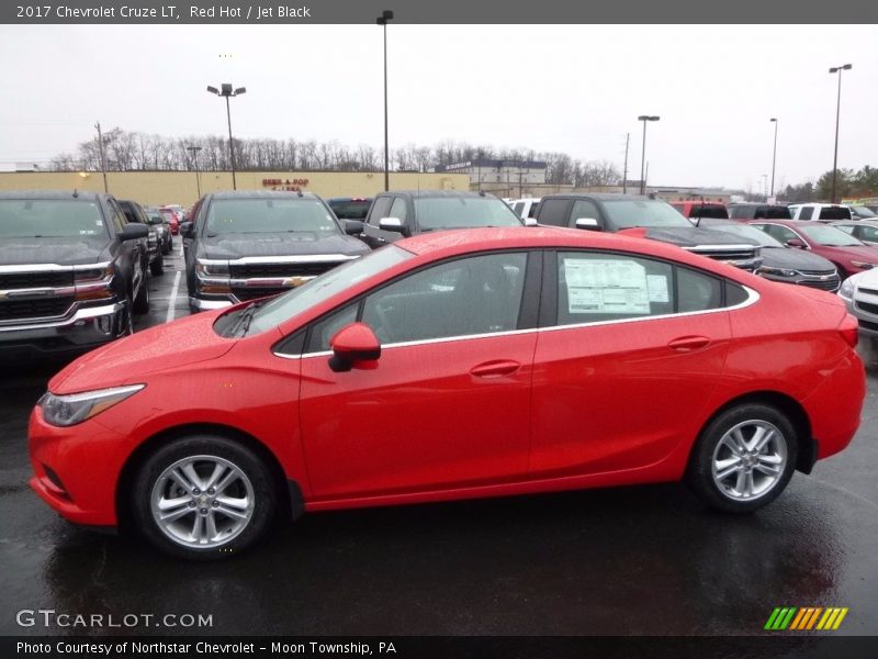 Red Hot / Jet Black 2017 Chevrolet Cruze LT