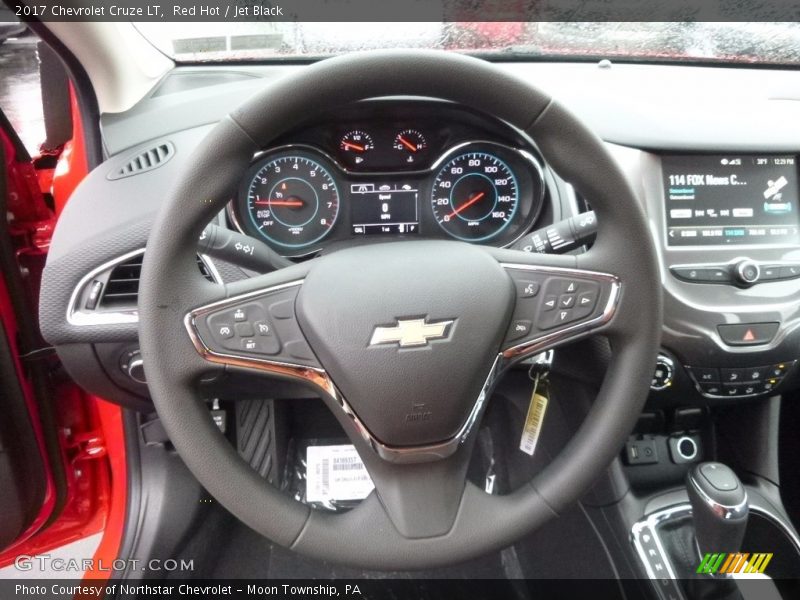 Red Hot / Jet Black 2017 Chevrolet Cruze LT