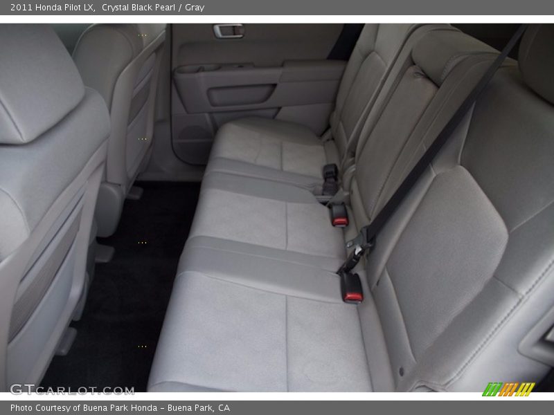Crystal Black Pearl / Gray 2011 Honda Pilot LX