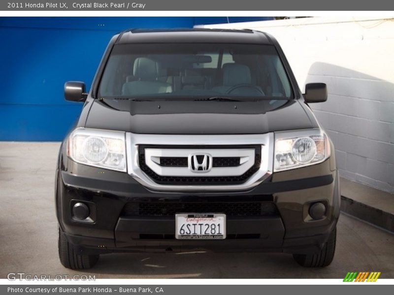 Crystal Black Pearl / Gray 2011 Honda Pilot LX