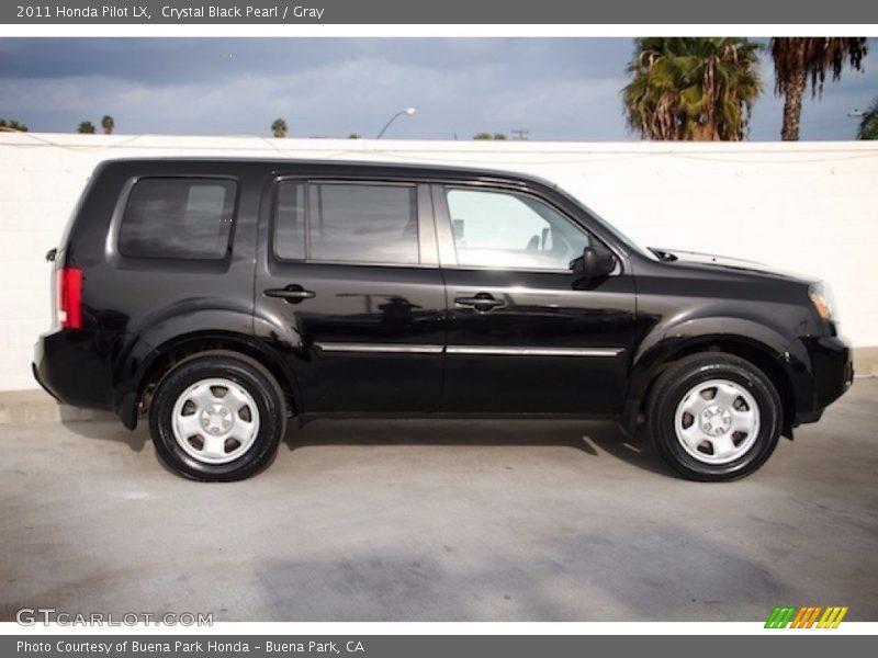 Crystal Black Pearl / Gray 2011 Honda Pilot LX