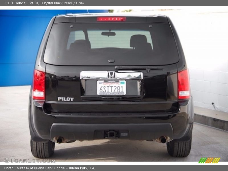 Crystal Black Pearl / Gray 2011 Honda Pilot LX