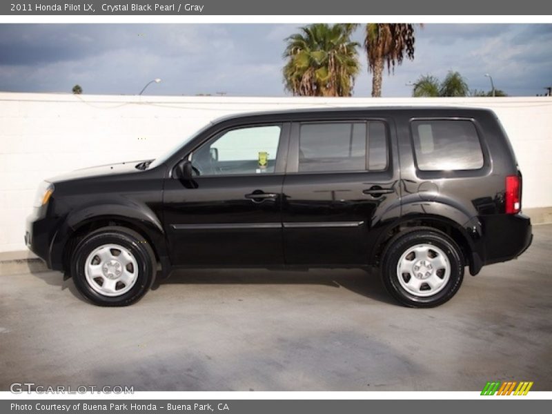 Crystal Black Pearl / Gray 2011 Honda Pilot LX