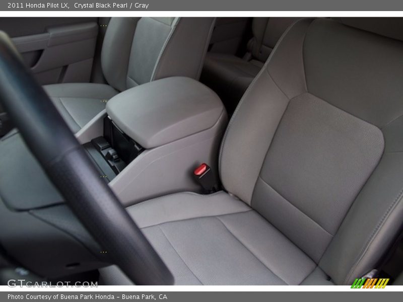 Crystal Black Pearl / Gray 2011 Honda Pilot LX