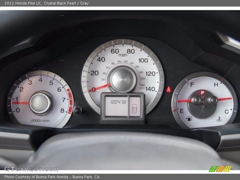 Crystal Black Pearl / Gray 2011 Honda Pilot LX