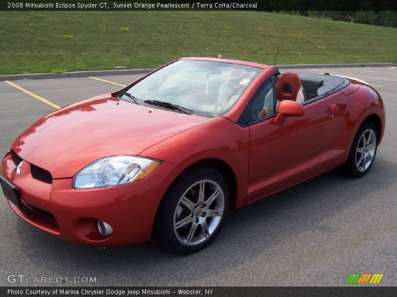 Sunset Orange Pearlescent / Terra Cotta/Charcoal 2008 Mitsubishi Eclipse Spyder GT