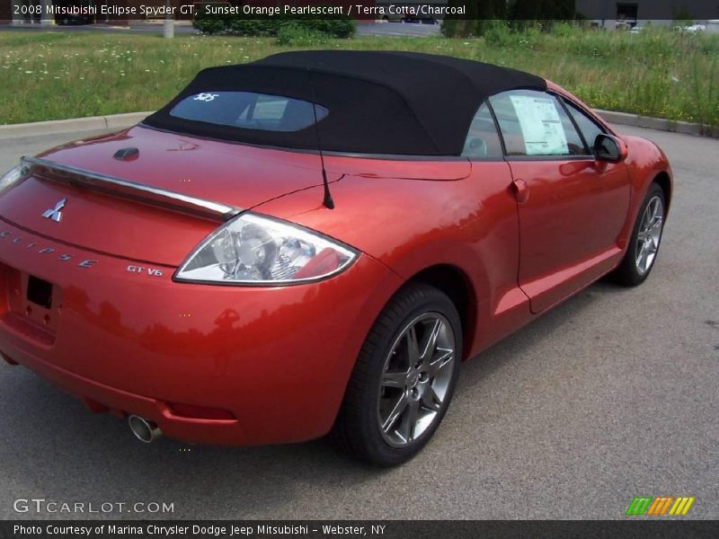 Sunset Orange Pearlescent / Terra Cotta/Charcoal 2008 Mitsubishi Eclipse Spyder GT