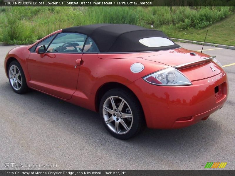 Sunset Orange Pearlescent / Terra Cotta/Charcoal 2008 Mitsubishi Eclipse Spyder GT