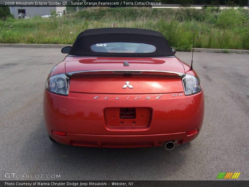 Sunset Orange Pearlescent / Terra Cotta/Charcoal 2008 Mitsubishi Eclipse Spyder GT