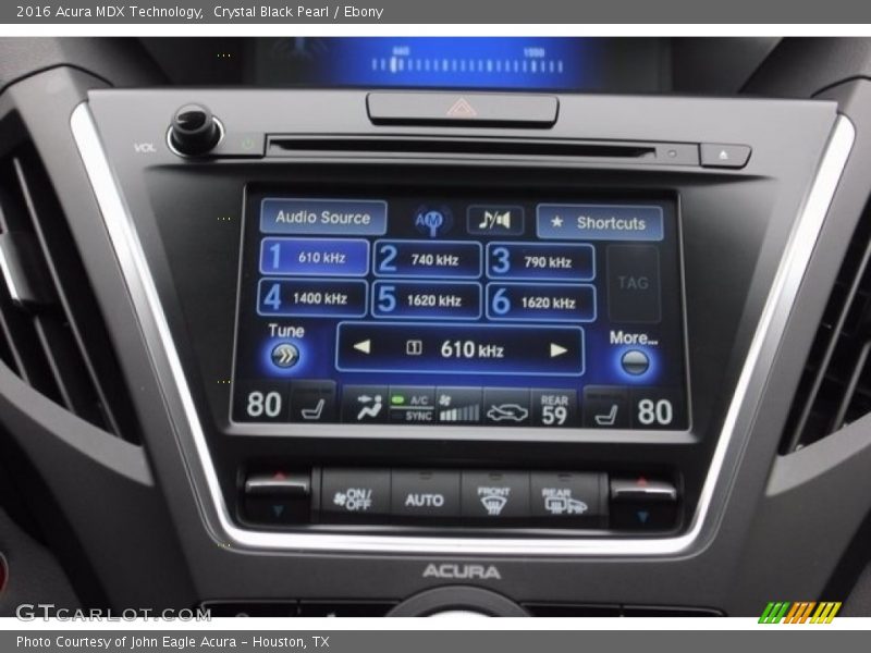 Crystal Black Pearl / Ebony 2016 Acura MDX Technology