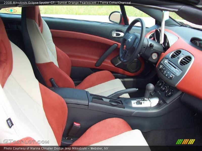 Sunset Orange Pearlescent / Terra Cotta/Charcoal 2008 Mitsubishi Eclipse Spyder GT