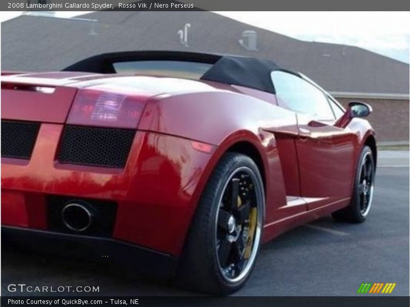 Rosso Vik / Nero Perseus 2008 Lamborghini Gallardo Spyder