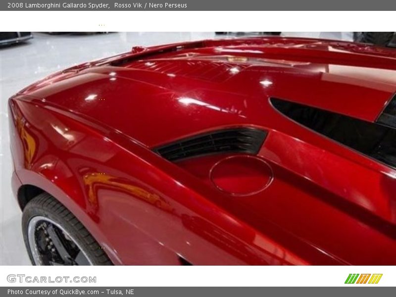 Rosso Vik / Nero Perseus 2008 Lamborghini Gallardo Spyder