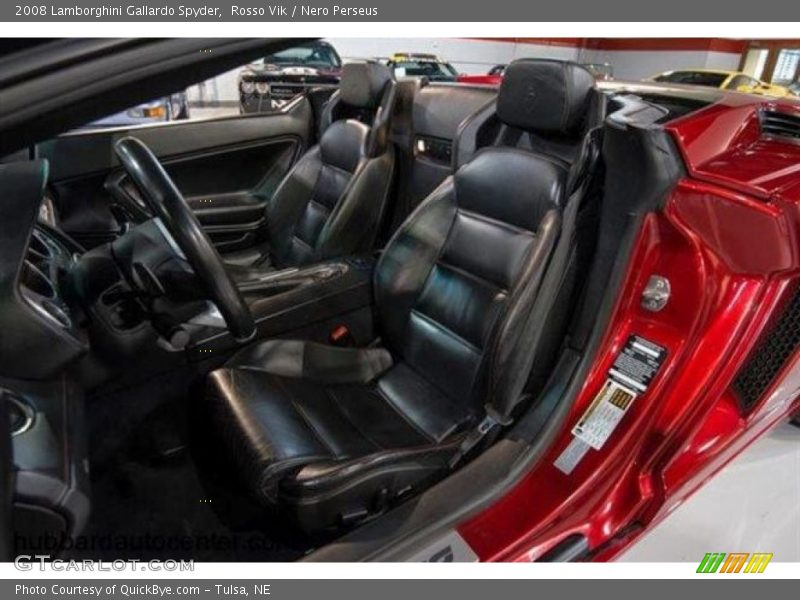 Rosso Vik / Nero Perseus 2008 Lamborghini Gallardo Spyder