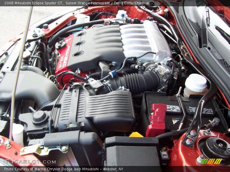 Sunset Orange Pearlescent / Terra Cotta/Charcoal 2008 Mitsubishi Eclipse Spyder GT