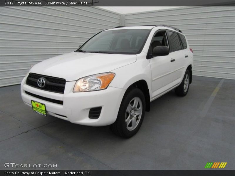 Super White / Sand Beige 2012 Toyota RAV4 I4