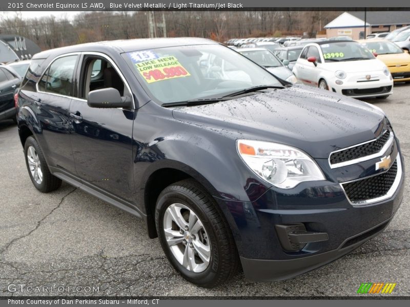 Blue Velvet Metallic / Light Titanium/Jet Black 2015 Chevrolet Equinox LS AWD