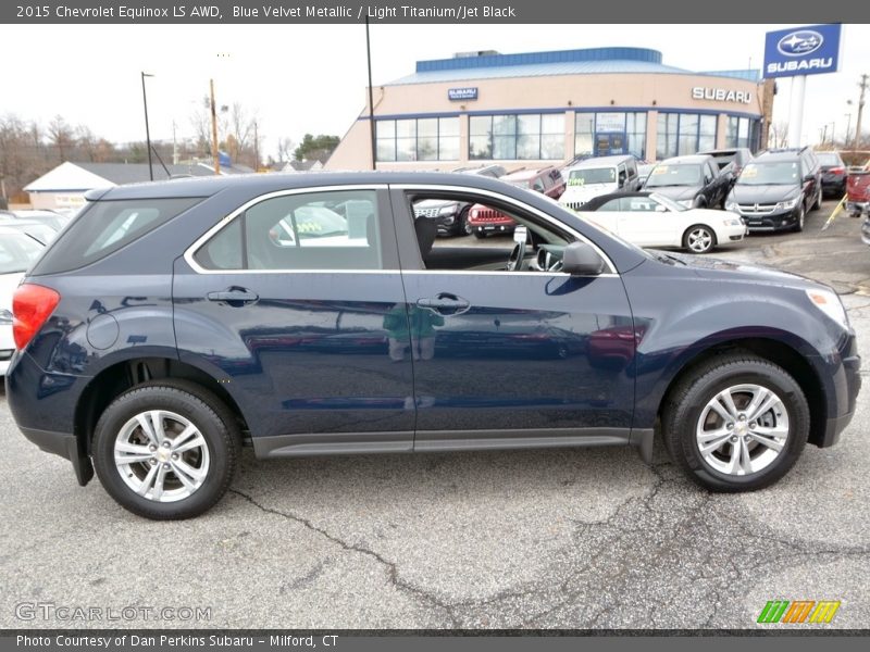 Blue Velvet Metallic / Light Titanium/Jet Black 2015 Chevrolet Equinox LS AWD