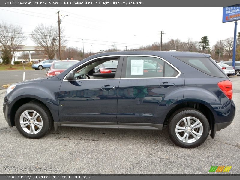 Blue Velvet Metallic / Light Titanium/Jet Black 2015 Chevrolet Equinox LS AWD
