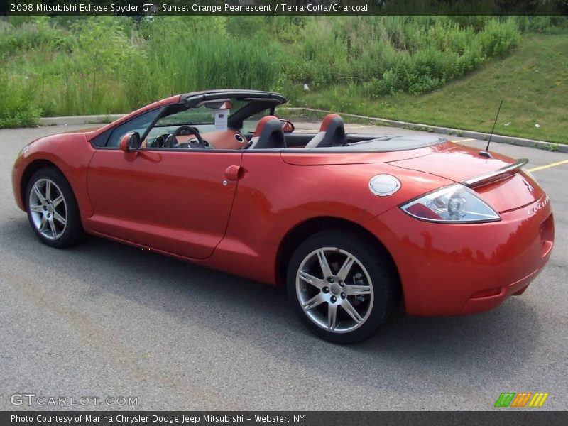 Sunset Orange Pearlescent / Terra Cotta/Charcoal 2008 Mitsubishi Eclipse Spyder GT