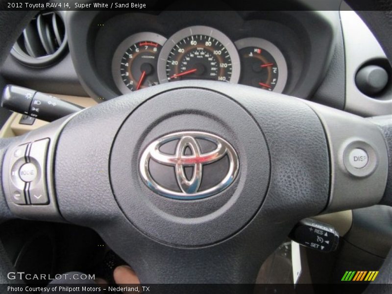 Super White / Sand Beige 2012 Toyota RAV4 I4